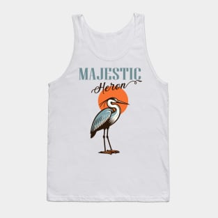 Heron bird Tank Top